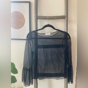 Babaton - Woman’s Translucent Blouse - US S